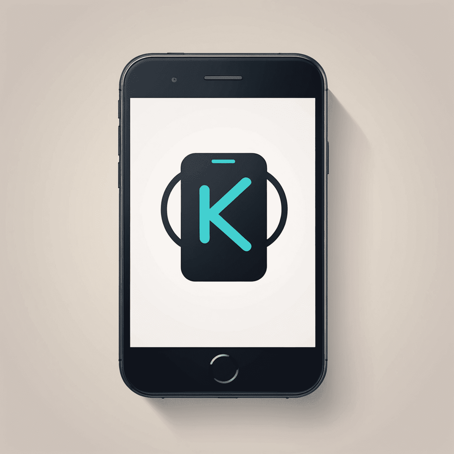 KuMobiToday logo - A stylized mobile phone with recharge symbol